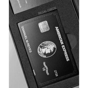 Индивидуальная карта Amex Bla | Конвертируйте Вашу старую пластиковую карту В гибридную карту AMEX Bla (сталь и пластик) | AMEX Centurion Card Sup
